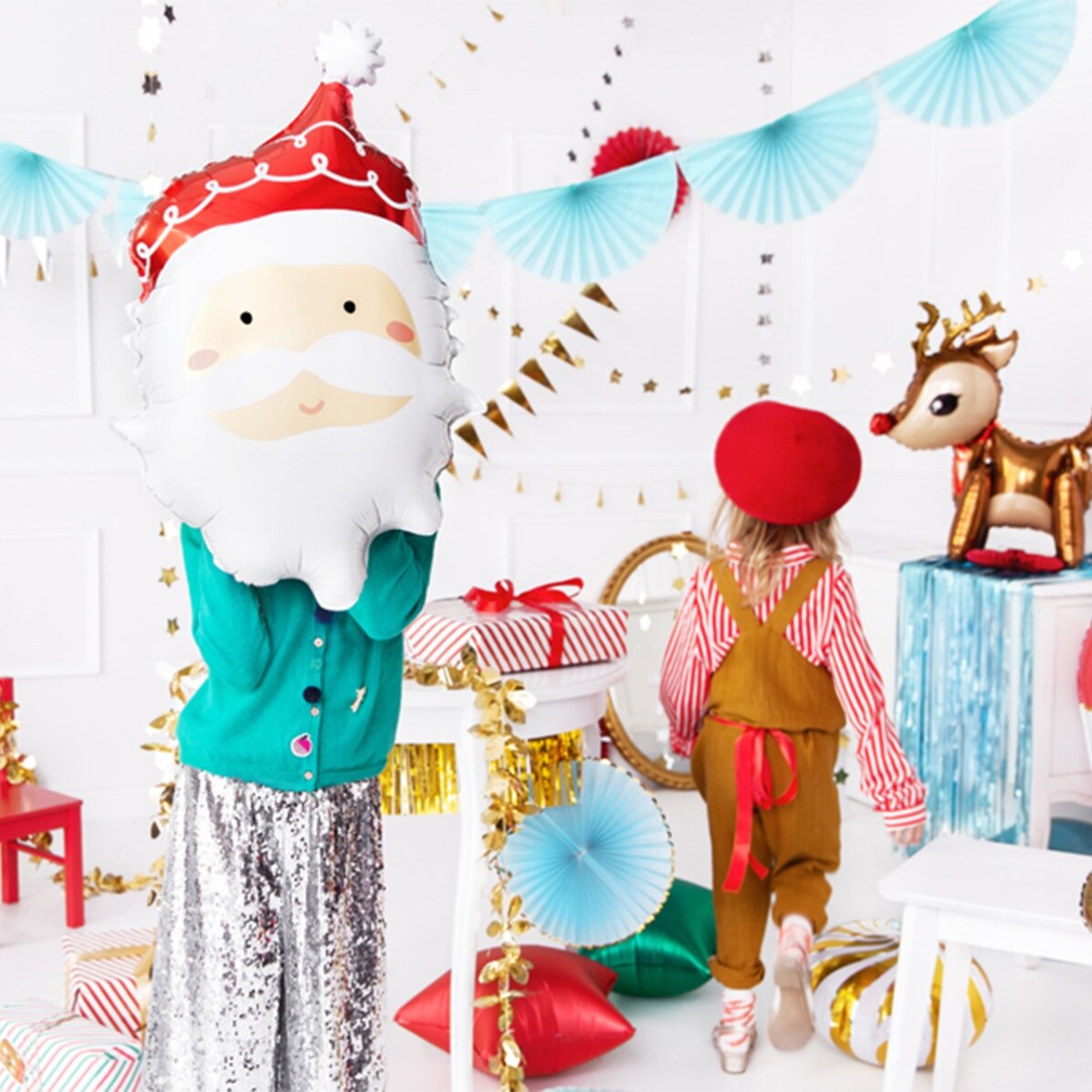 Balónek – tvář Santa Clause