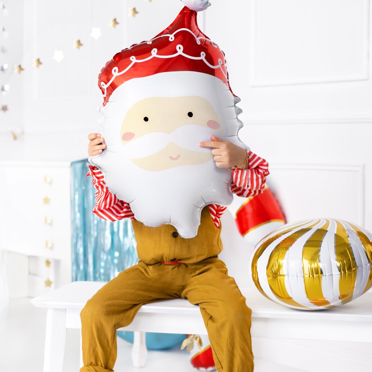 Balónek – tvář Santa Clause