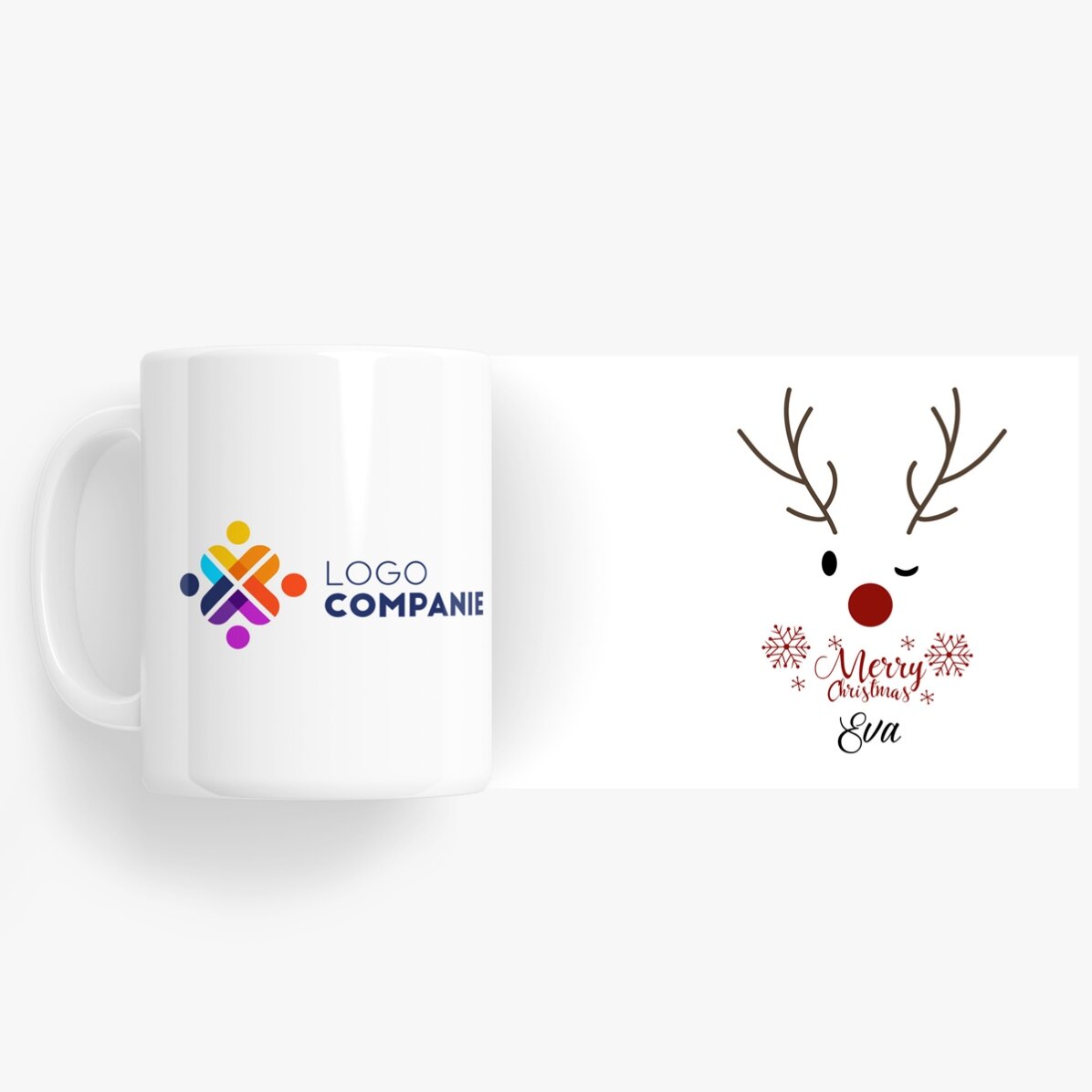 Personalizovaný hrnek s logem – Reindeer
