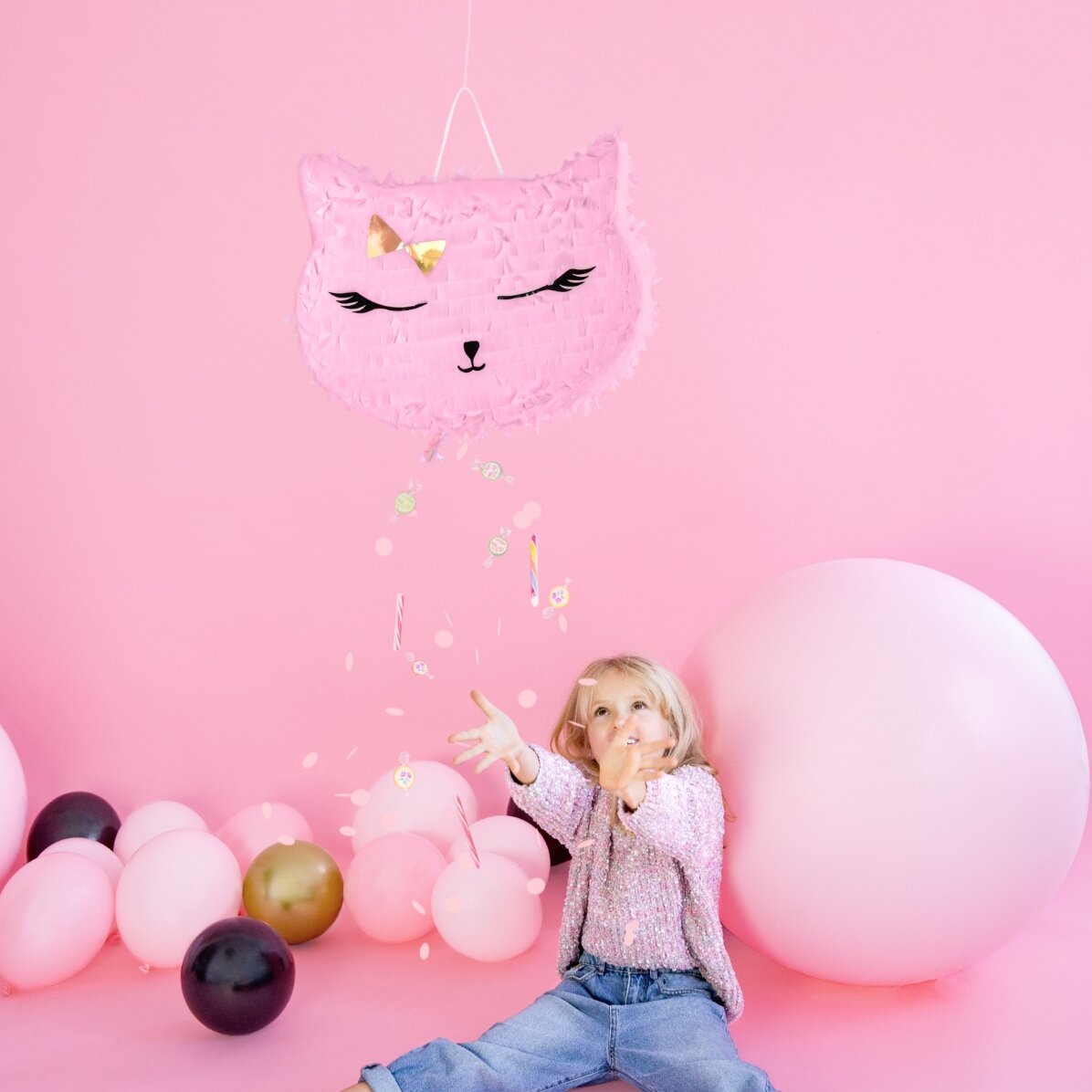 Dekorace Piñata – kočka
