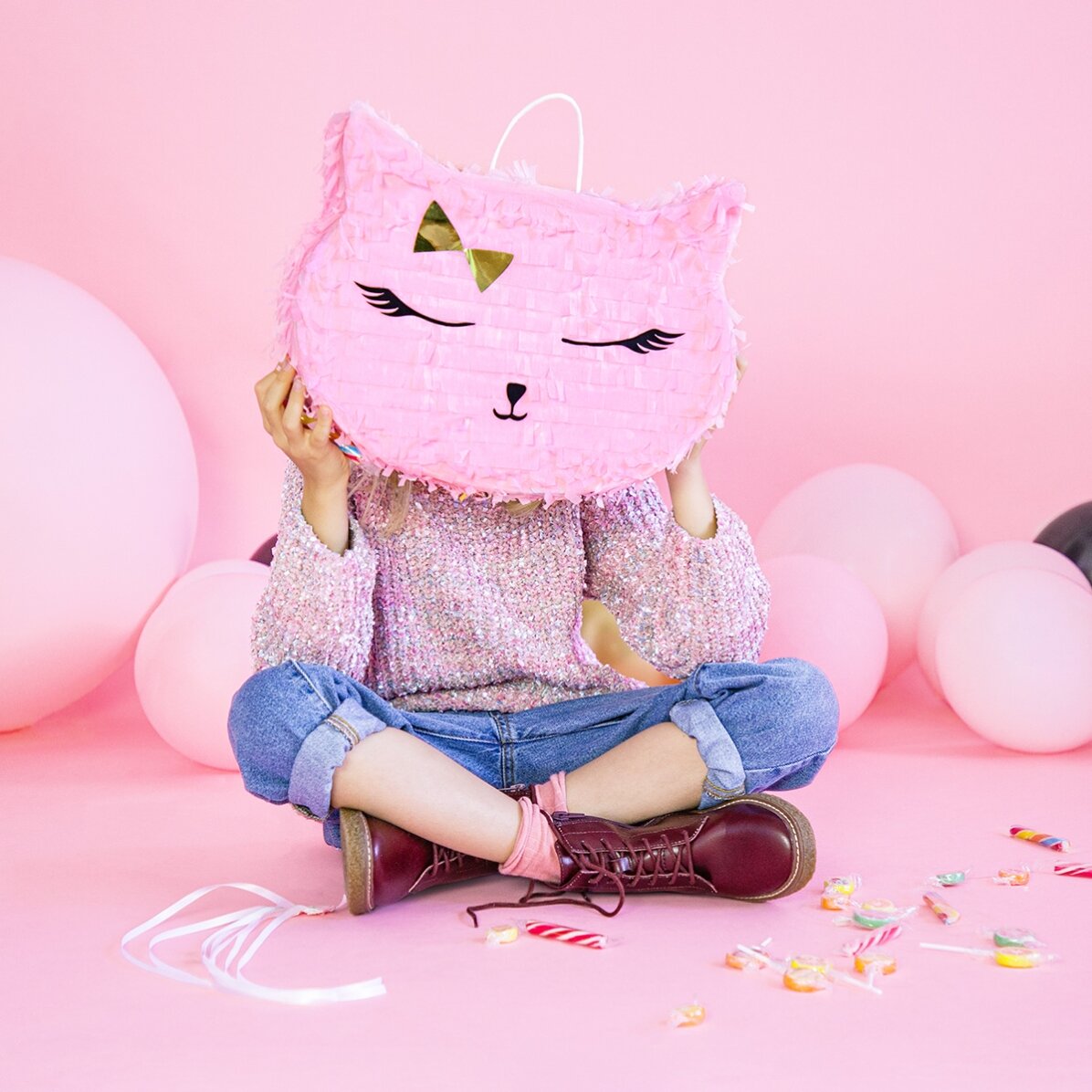Dekorace Piñata – kočka