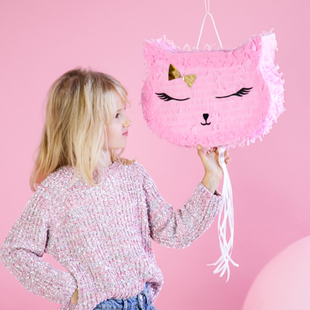 Dekorace Piñata – kočka