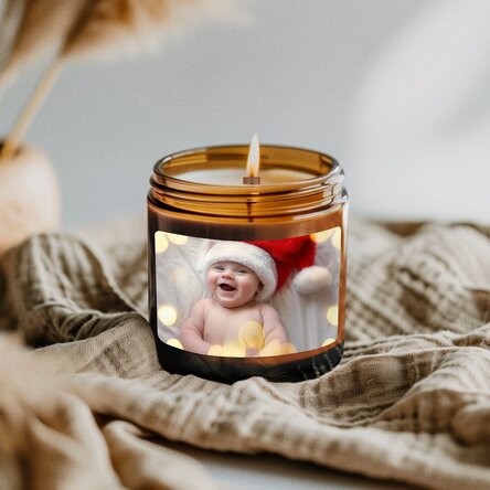 Malá vonná svíčka s vlastní fotografií
