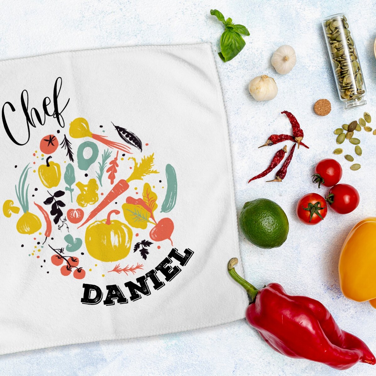 Ručník s vlastním textem – Chef