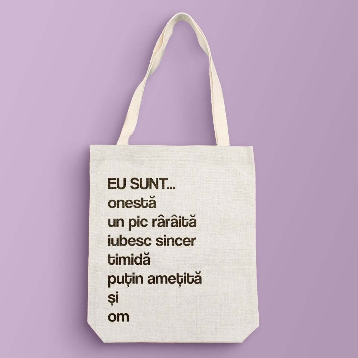 Taška s vlastním textem – Seznam