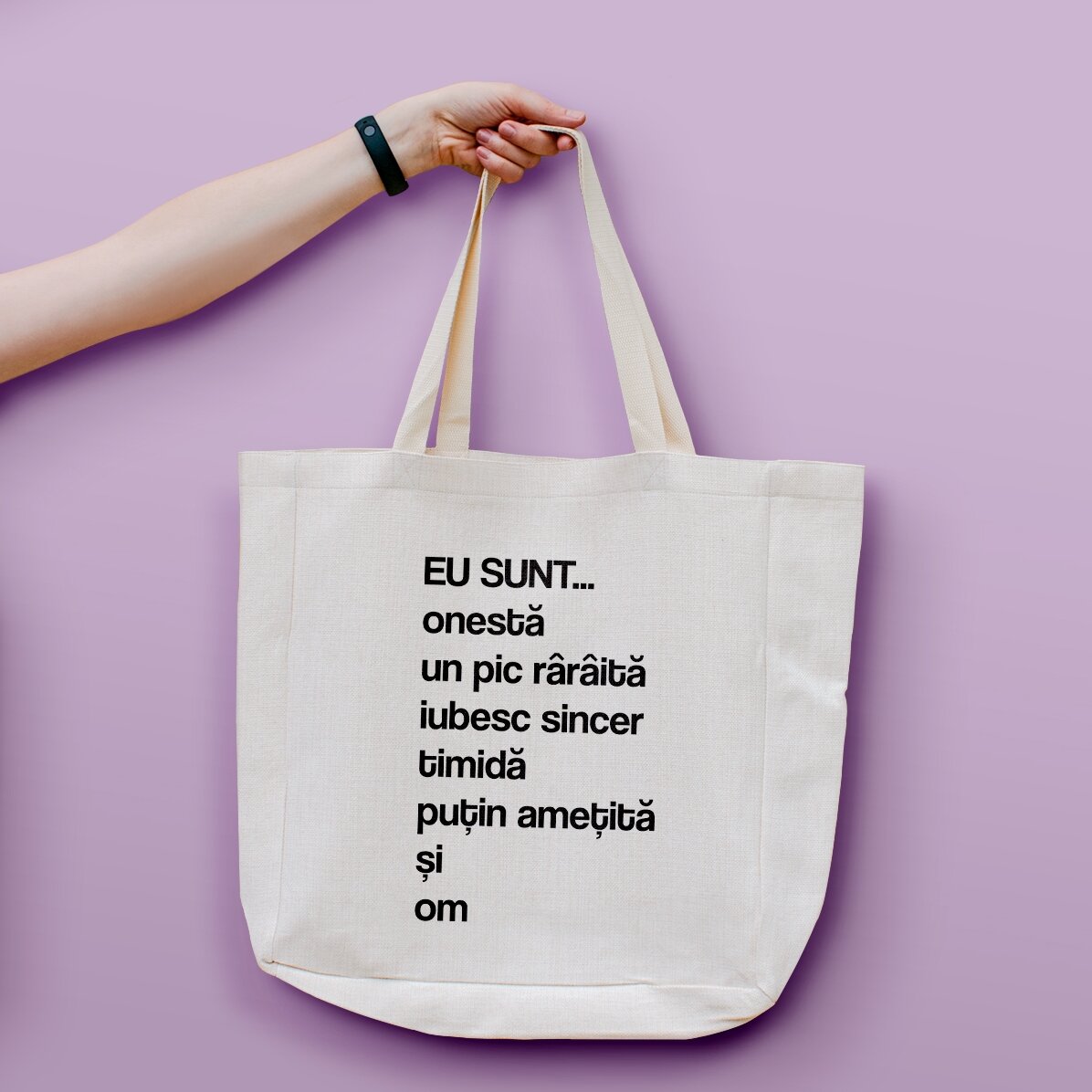 Taška s vlastním textem – Seznam