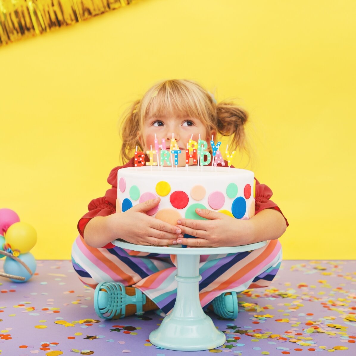 Svíčky na dort – sada „Happy Birthday“