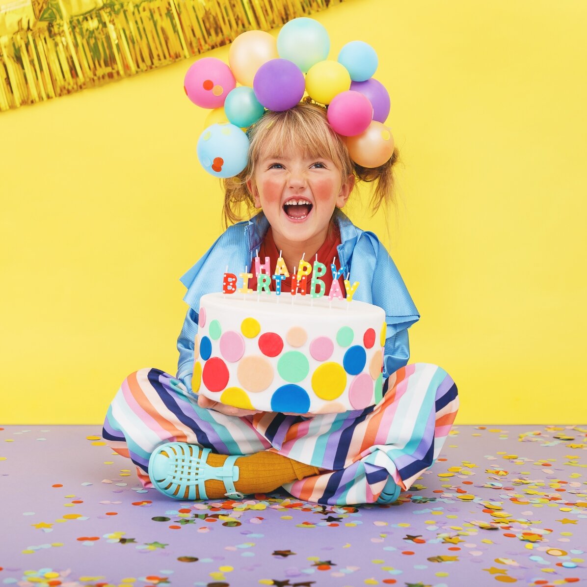 Svíčky na dort – sada „Happy Birthday“