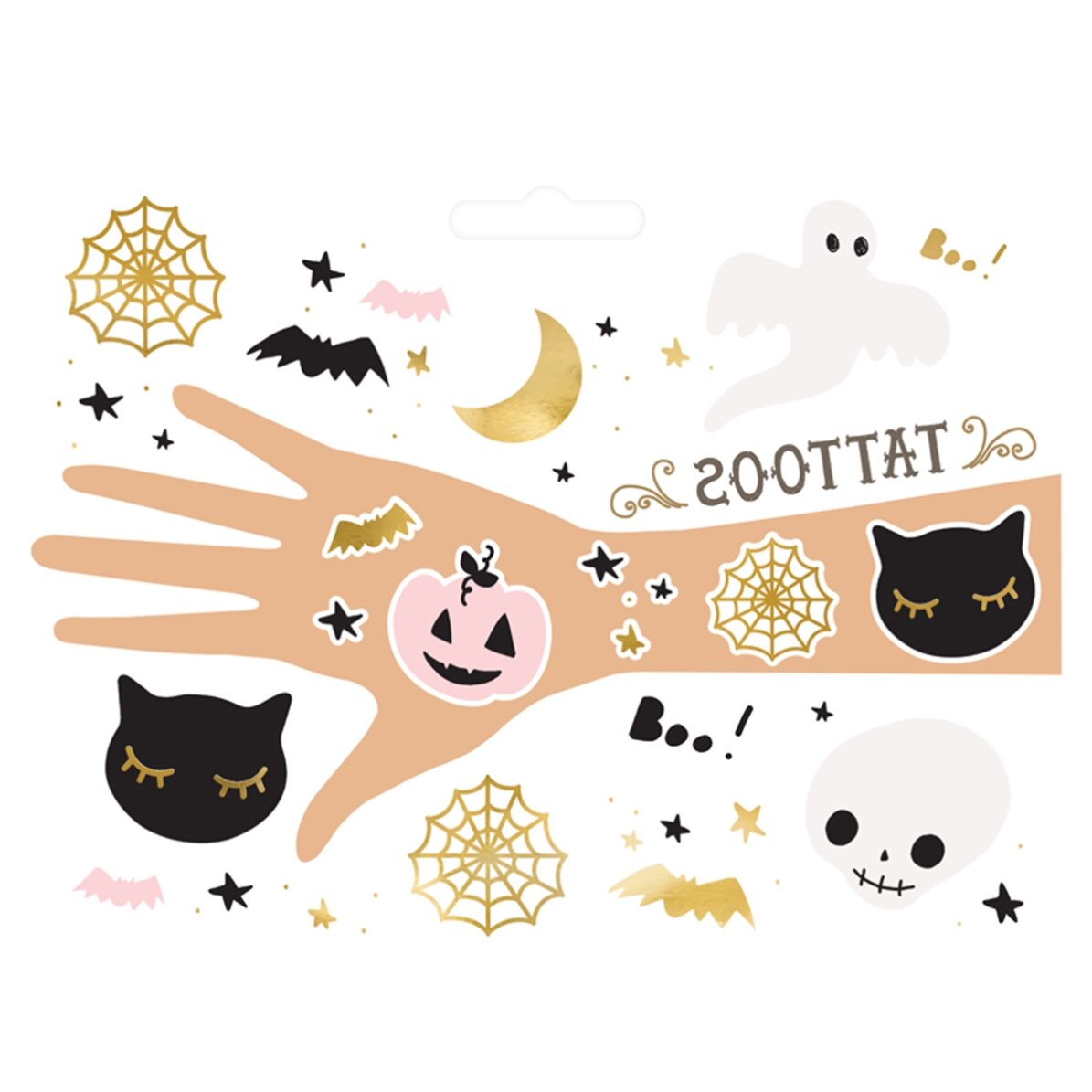 Dočasná tetování s halloweenskou tematikou