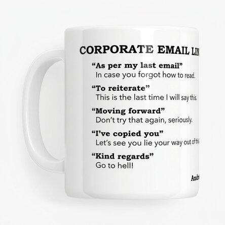 Personalizovaný hrnek s textem – firemní e-mail