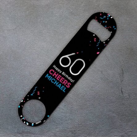 Personalizovaný otvírák na pivo – Confetti