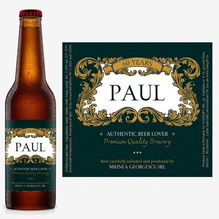 Pivo s vlastním textem – Royal 60