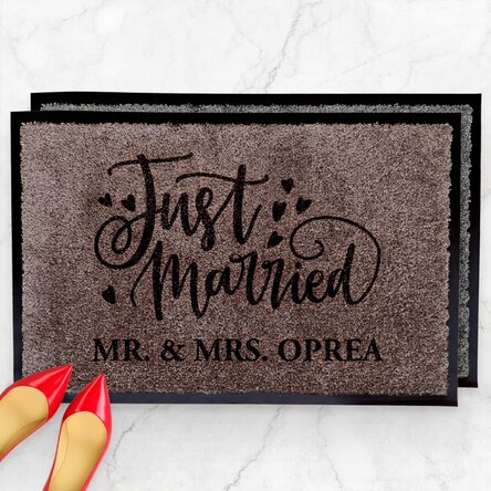 Vnitřní vstupní rohož – Just married