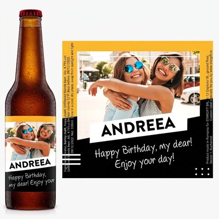 Pivo s vlastní fotografií a textem – Na zdraví!