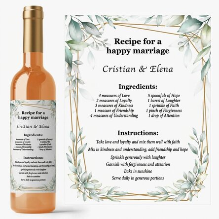 Víno s osobním vzkazem – Recept na šťastné manželství
