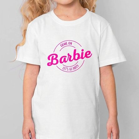 Dětské bavlněné tričko s vlastním nápisem – Barbie