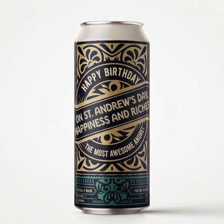 Pivo v plechovce s vlastním textem – For The Best