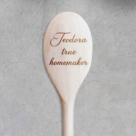 Personalised wooden spoon with text - Gospodina