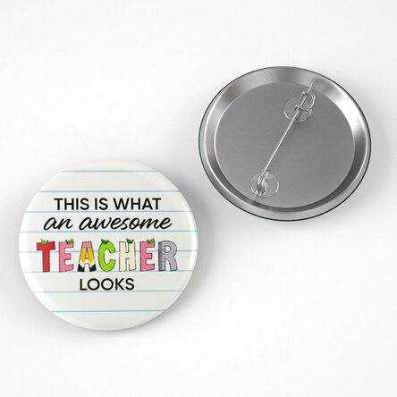 Personalizovaná placka s nápisem – Awesome teacher