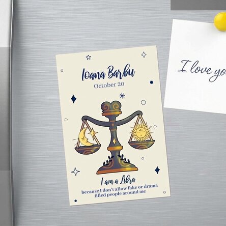 Magnet 10 × 15 cm s vlastním textem – Znamení zvěrokruhu