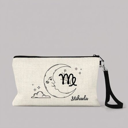 Personalised make-up kit with text - Virgo zodiac sign