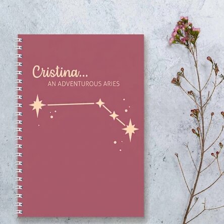 Notebook s vlastním textem – Znamení zvěrokruhu