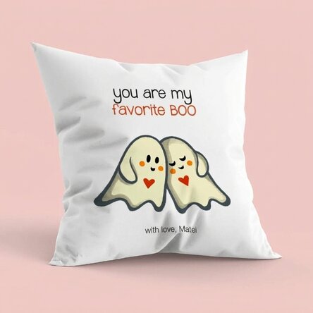 Personalizovaný polštář s nápisem – Boo