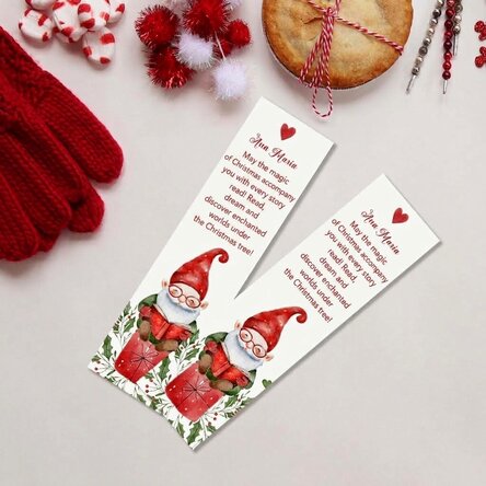 Personalizovaná záložka s textem – Santa Claus