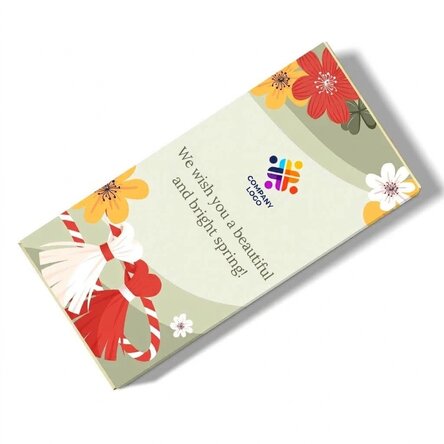 Čokoláda s osobním vzkazem a logem – Floral