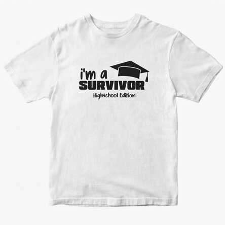 Bavlněné tričko s vlastním nápisem – Survivor