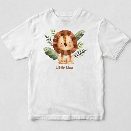 Dětské tričko z bavlny s vlastním potiskem – Little Lion