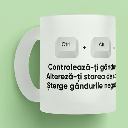Personalised mug with text - Ctrl + Alt + Del