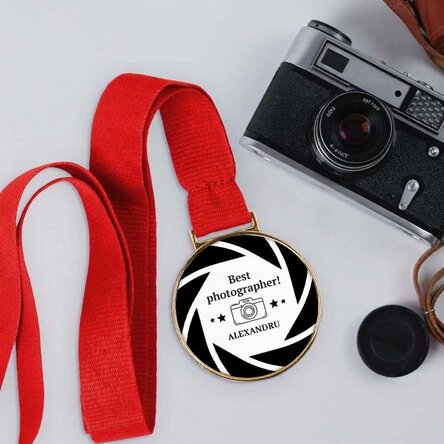 Personalised medal with message - Photographer
