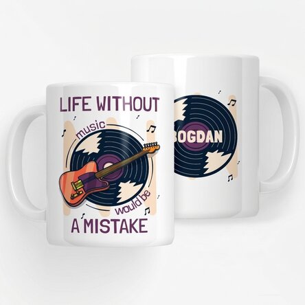 Personalizovaný hrnek s nápisem – Music