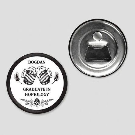 Láhevový otvírák s magnetem, personalizovaný s nápisem – Pivo