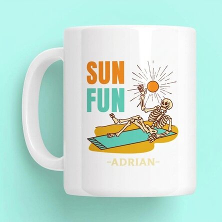 Personalizovaný hrnek s nápisem – Sun Fun