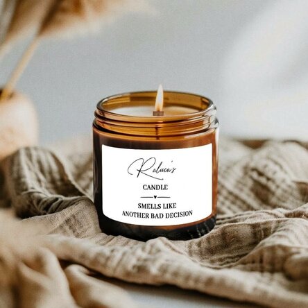 Malá vonná svíčka s vlastním textem – Smells like
