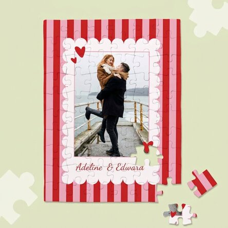 Personalizovaná skládačka s fotografií a textem – Love