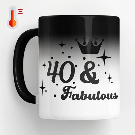 Termocitlivý hrnek s vlastním textem k výročí – Fabuloasa