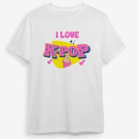 Dětské bavlněné tričko s vlastním textem – Kpop