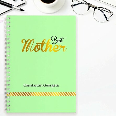 Personalizovaný notebook – Best Mother, Green