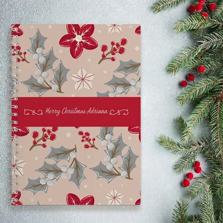 Notebook s vlastním textem – Christmas