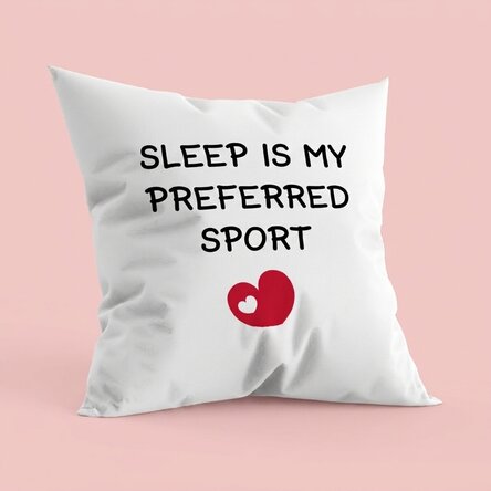 Personalizovaný polštář s nápisem – Oblíbený sport