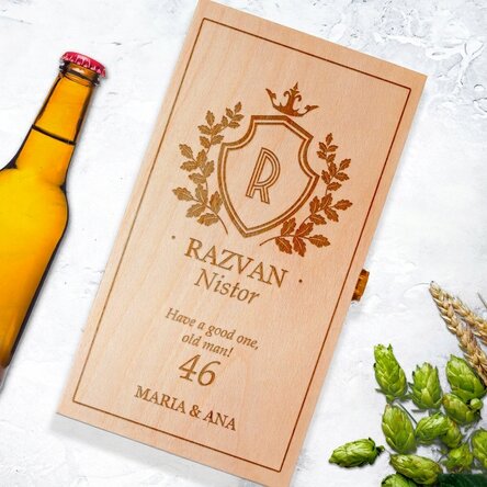 Personalizovaná krabička na pivo pro tři láhve – Blazon