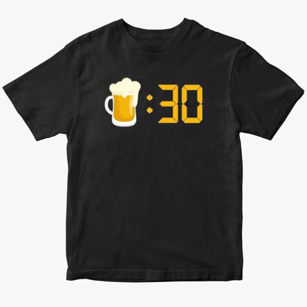 Custom cotton T-shirt - Beer o'clock
