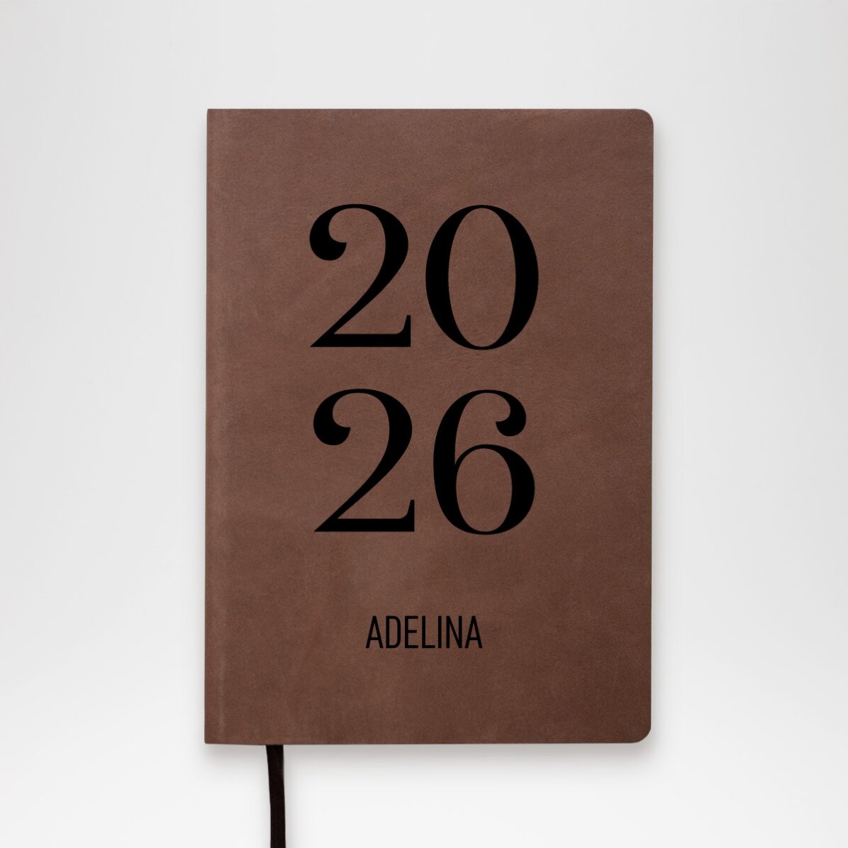 Personalised leather diary with text - Daily Diary