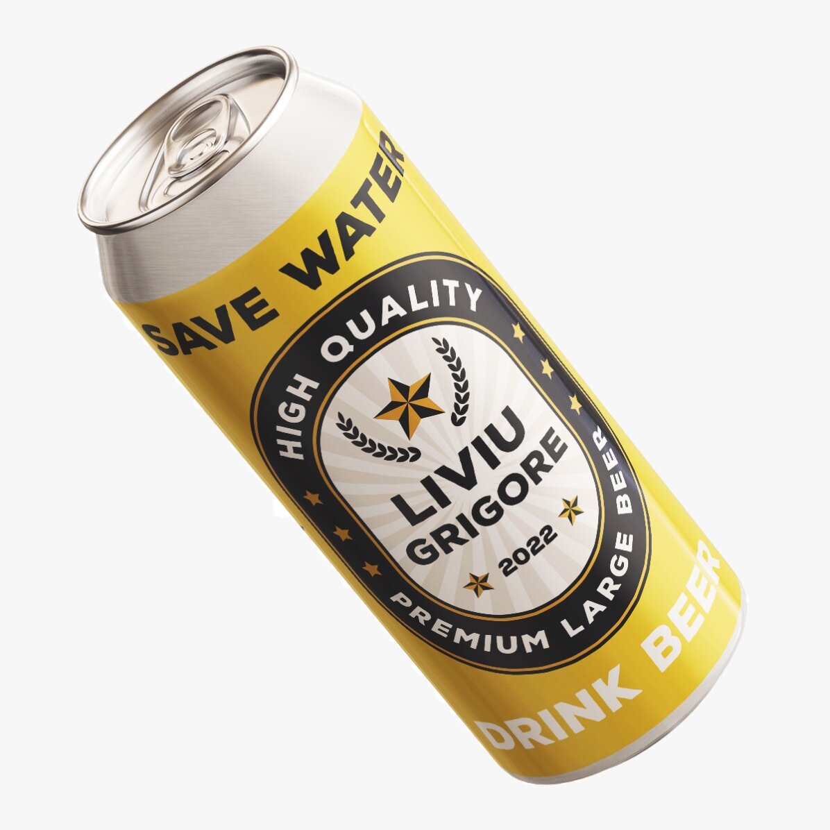 Pivo v plechovce s vlastním textem – Šetři vodu, pij pivo