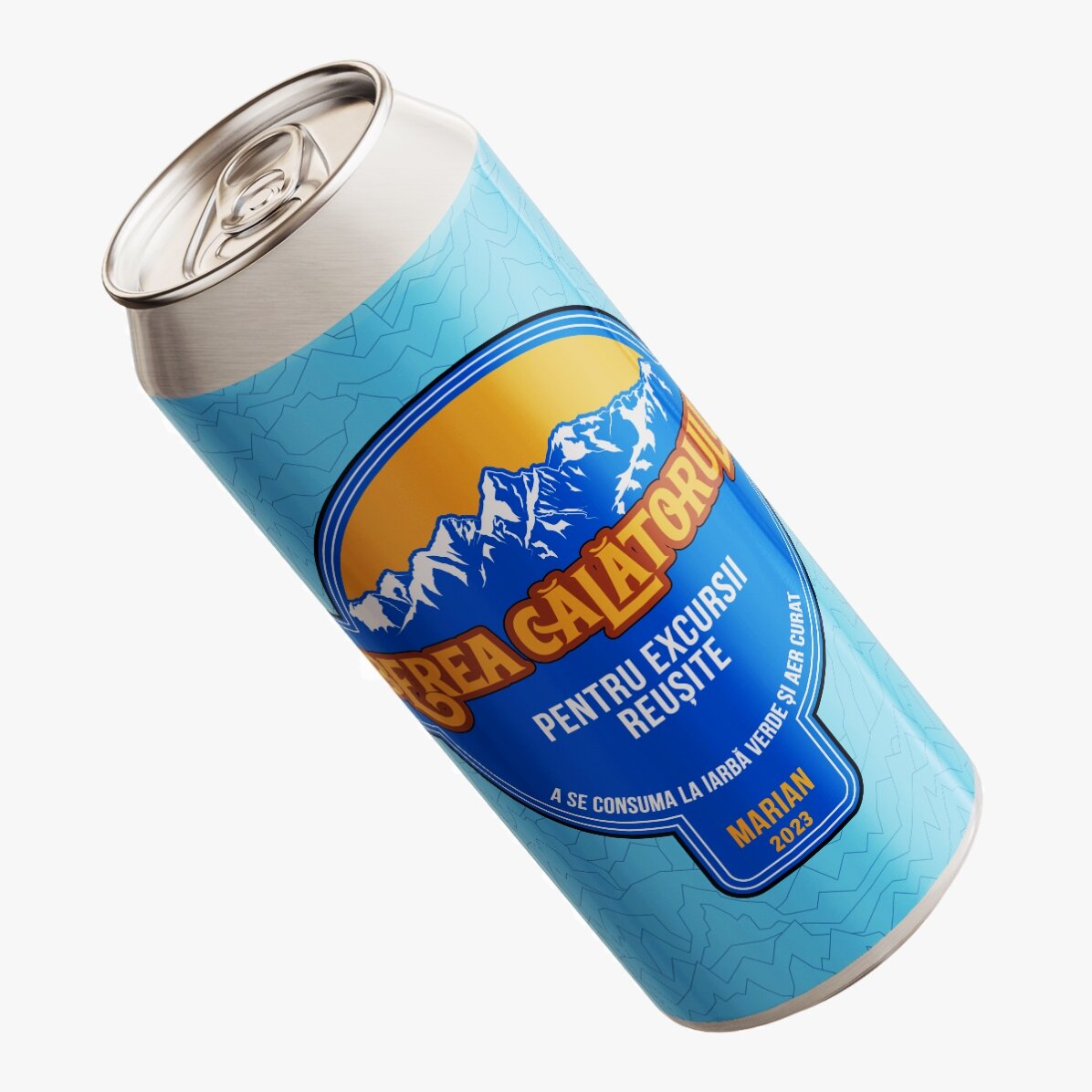 Pivo v plechovce s vlastním textem – Pivo pro cestovatele