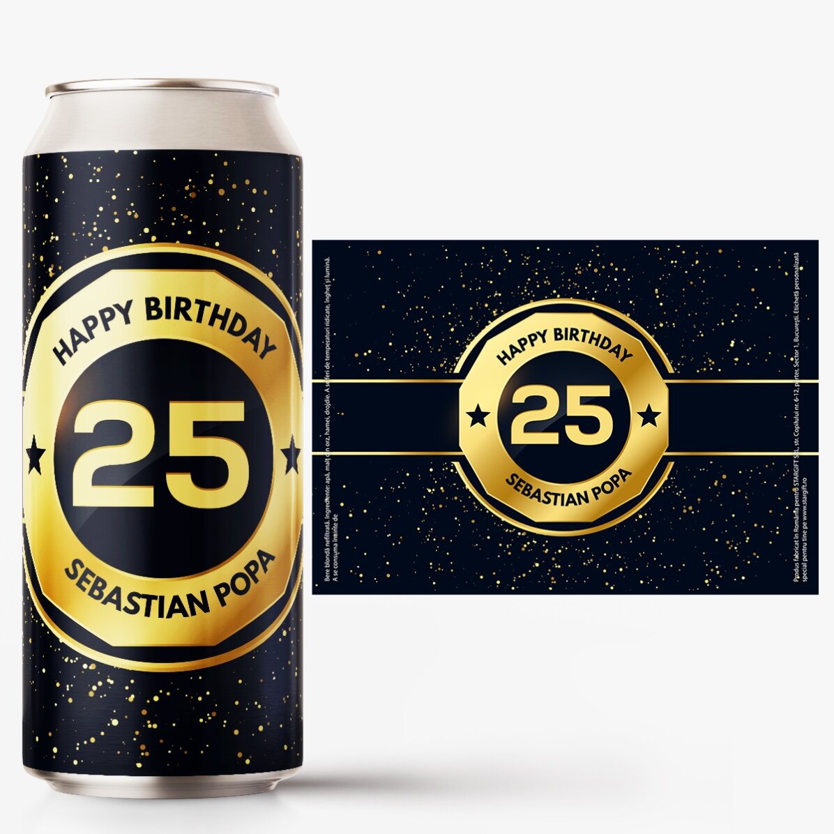 Pivo v plechovce s vlastním textem – Birthday Beer
