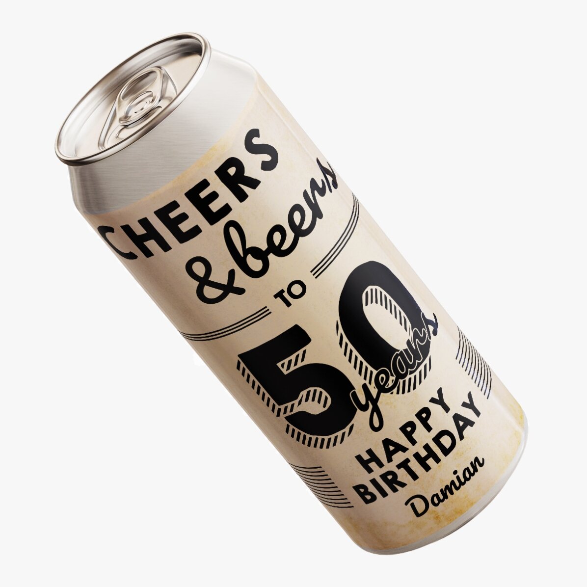Pivo v plechovce s vlastním textem – Cheers & Beers